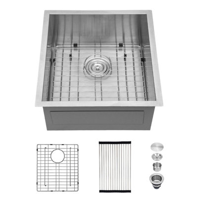 15'' L Double Bowl Stainless Steel Kitchen Sink
