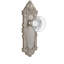 Grandeur Grande Victorian Plate Single Dummy with Bordeaux Crystal Door Knob-772972008