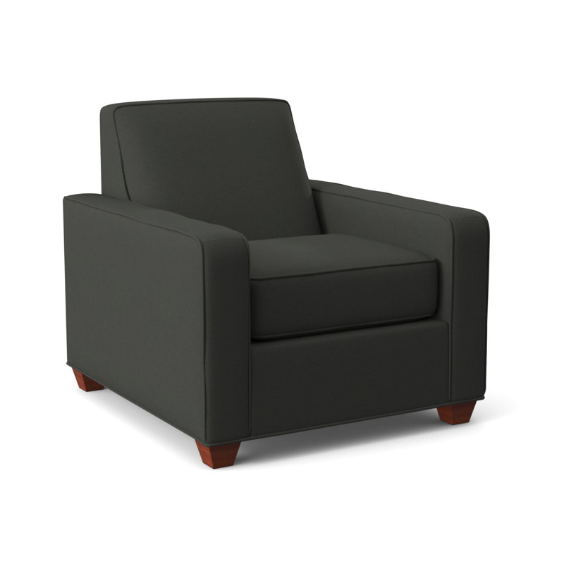 Avery Upholstered Armchair, BM Cherry, Dorset Charcoal