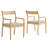 Solara 7-Piece Wood Dining Set With Fabric Upholstered Armchairs Heathered Weave Beige-105886158