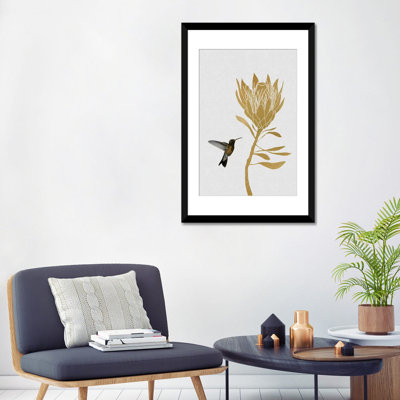 «Hummingbird and FloWer II», impression sur toile