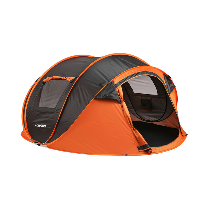 Tente de bateau escamotable pour 4-6 personnes, Noir/crème