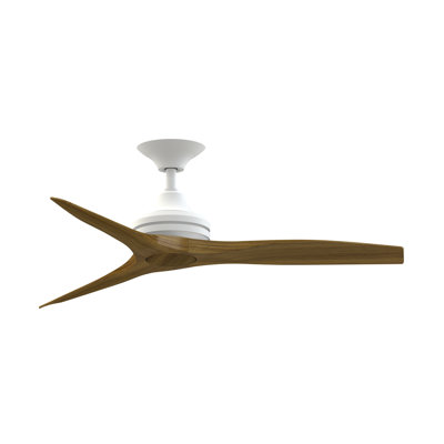 Spitfire 48 inch Indoor/Outdoor Ceiling Fan - Matte White with Koa blades