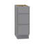 Armoire de salle de bain autoportante 12 po à 3 tiroirs Colton, sans comptoir, prête à assembler, gris Colton-95216794
