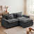 Velours gris foncé