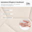 Cadre de grand lit, couleur beige - solide, stable, sans sommier, avec pieds antidérapants et cadre de chambre à coucher avec rangement-899087673