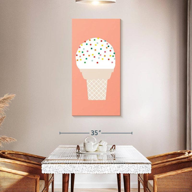 Cornet de glace II, H 48 po x l 24 po