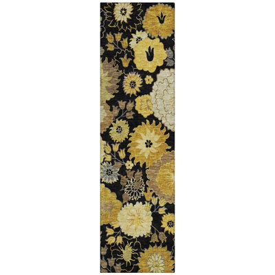 Machine Washable Indoor/Outdoor Emelia ACN2294 Floral Rug