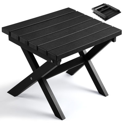 HDPE Patio Folding Outdoor Side Table