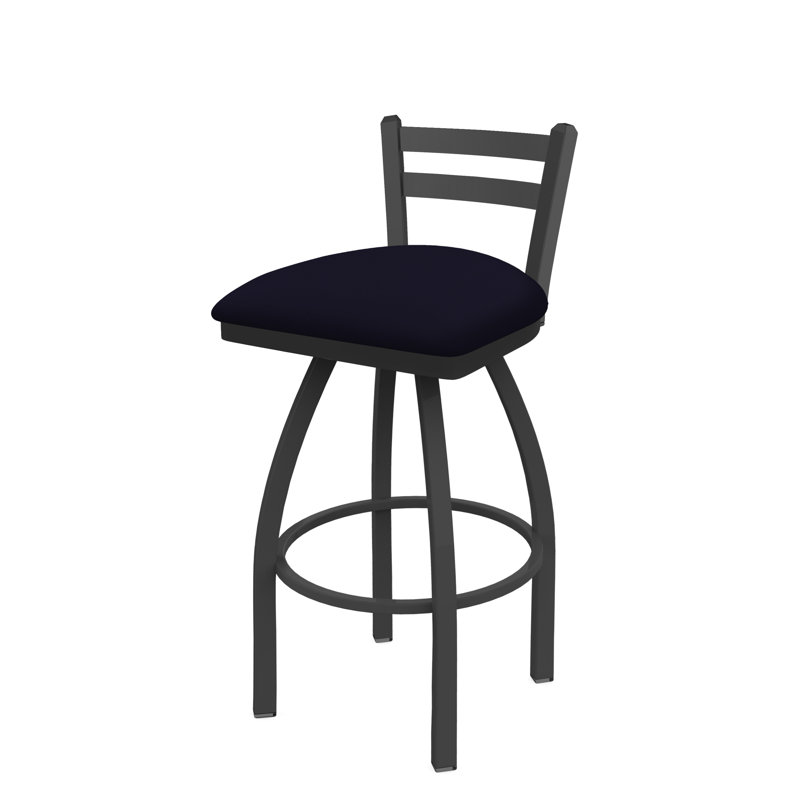 Tabouret de bar et de comptoir 411 Jackie, Vinyle - crépuscule Canter, Étain