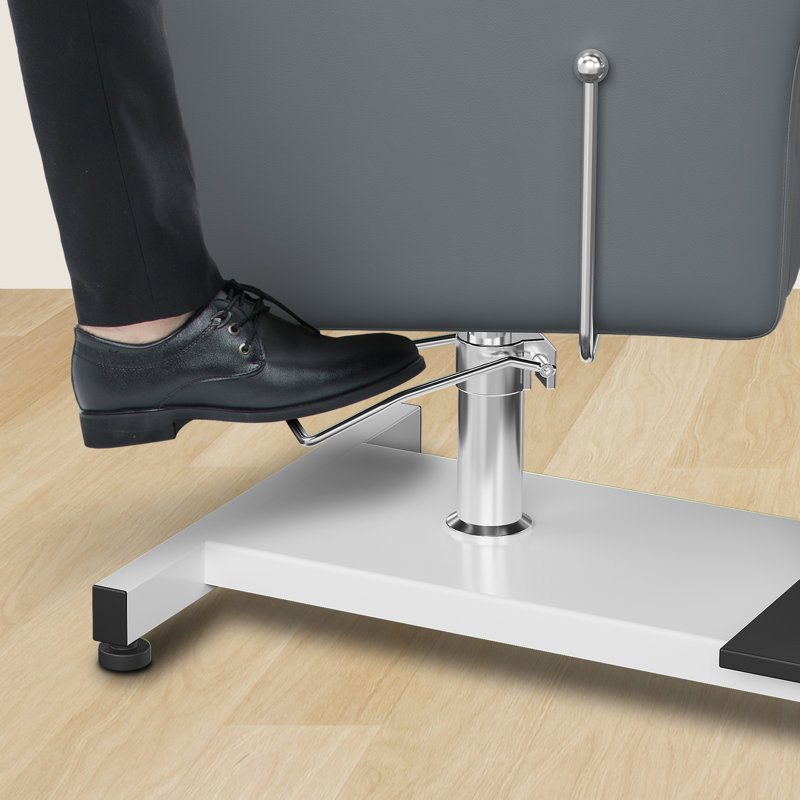 Fauteuil de pédicure ergonomique avec inclinaison, pivotant à 360 °, repose-pieds réglable et spa pour les pieds, comprend un tabouret roulant pour les salons de manucure et les spas de beauté à domicile