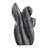 Carved Marble Statue Figurine For Home Decor - Elegant Sculpture Decoration For Living Room - Contemporary Stone Accent For Console Table - Gray and White-985319520