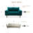Masterson Loveseat Sofa, 58" Love Seat for Small Spaces,Spring Cushions,Easy Assembly Sofa Couch w/Throw Pillow for Bedroom Living Room-740252158