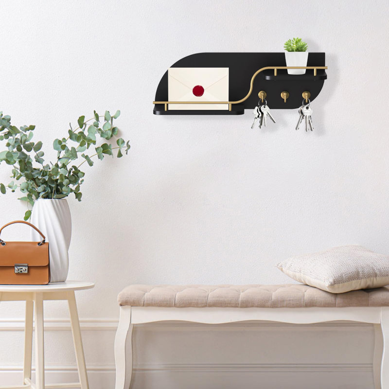 Porte-clés pour mur, Noir, noir, noir, noir