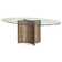 Fabius Oval Glass Top Dining Table