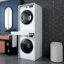 Armoire empilable laveuse-sécheuse avec tiroir - Rangement et rangement pour salle de lavage