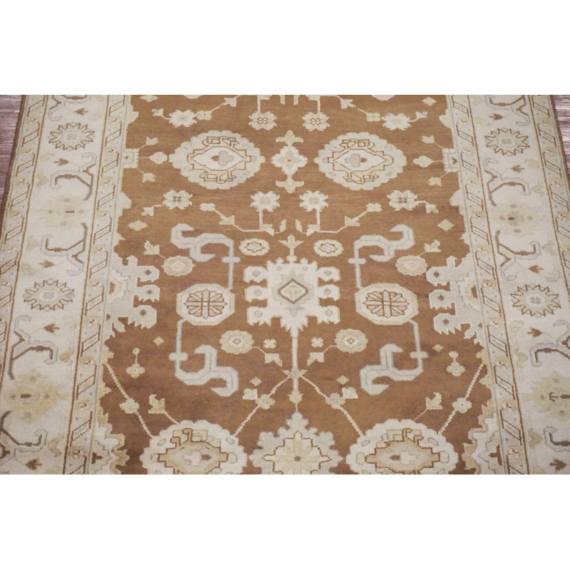 Tapis de couloir 6x17 brun Oushak