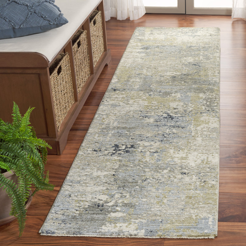 Mccuistion Treasure Performance Abstract Rug, Runner 2'2" x 8"