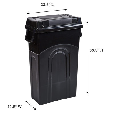 Contenants à déchets 23 gallons avec couvercles United Solutions
