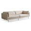 Canapé modulaire blanc en similicuir-1525461288