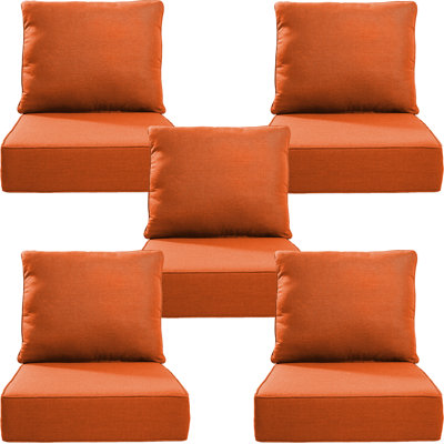 Deb Weather-Resistant Polyester Seat and Back Cushion Set