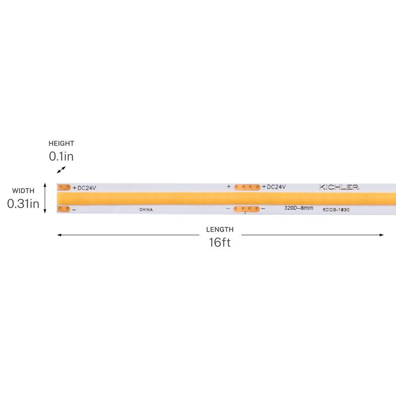 Ruban sec 6B Series 6T 3000K 16FT, H 0,1 po x l 192 po x P 0,31 po