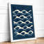 Flowing Waves Coastal - Framed Print-1757556968-1757556971