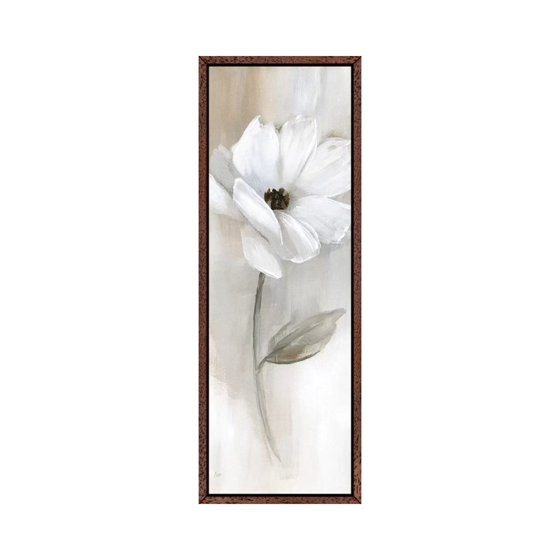 Sheer Elegance I by Nan - Panoramic Painting on Canvas, 121.92 cm H x 40.64 cm W, Classic Brown Wood Framed