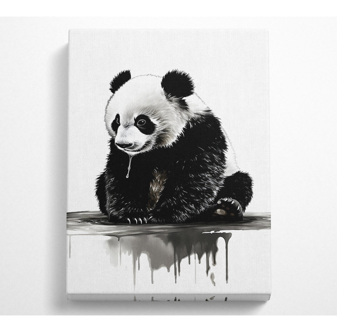 Panda Cub Cute - Kunstdrucke auf Leinwand