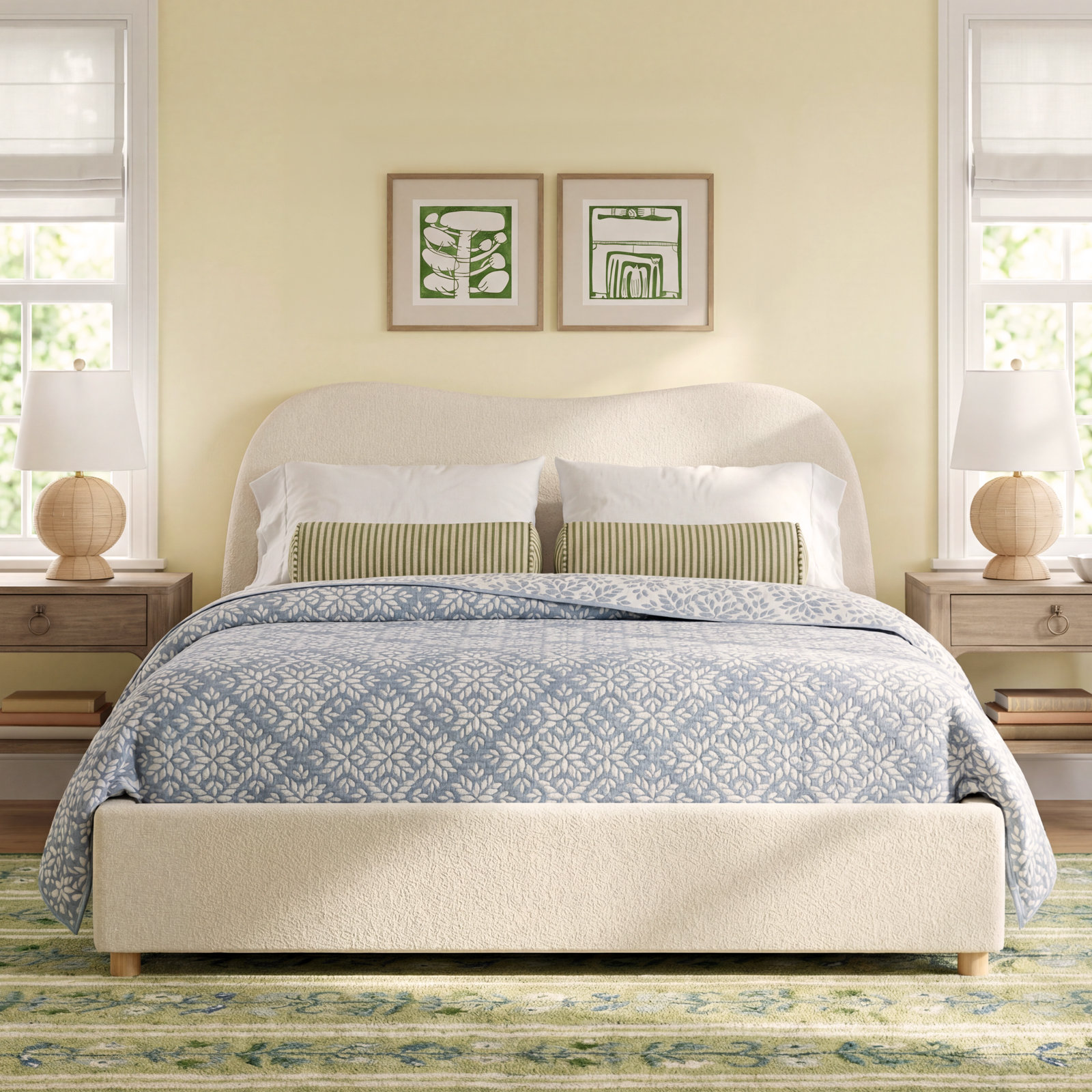 Kiren Upholstered Bed, Queen