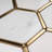 Natural 12.8 in. x 11.11 in. Hexagon Polished Marble Mosaic Tile-67852735