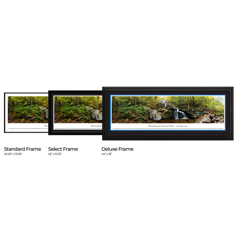 Impression panoramique du parc national de Shenandoah, chutes creuses sombres, Sans cadre, H 13,5 po x l 40 po