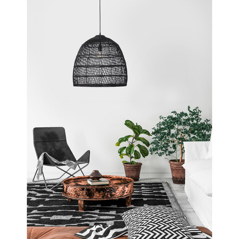 Destin 1 - Light Black Dome Pendant
