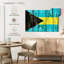 Drapeau Borges en bois des Bahamas-107923586