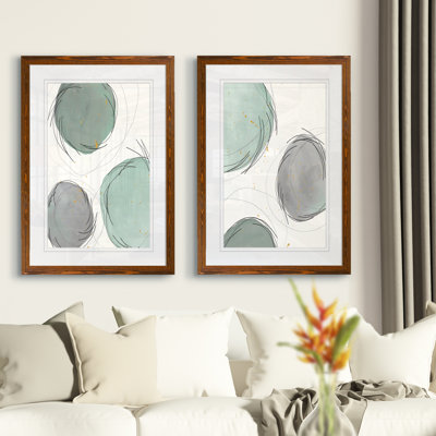 'Encircled Orbits I' by Vincent Van Gogh - 2 Piece Picture Frame Painting Print Set