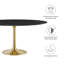 Table de bar Lippa, plateau rond en marbre artificiel, par Modway-410900531-410900533-410900530
