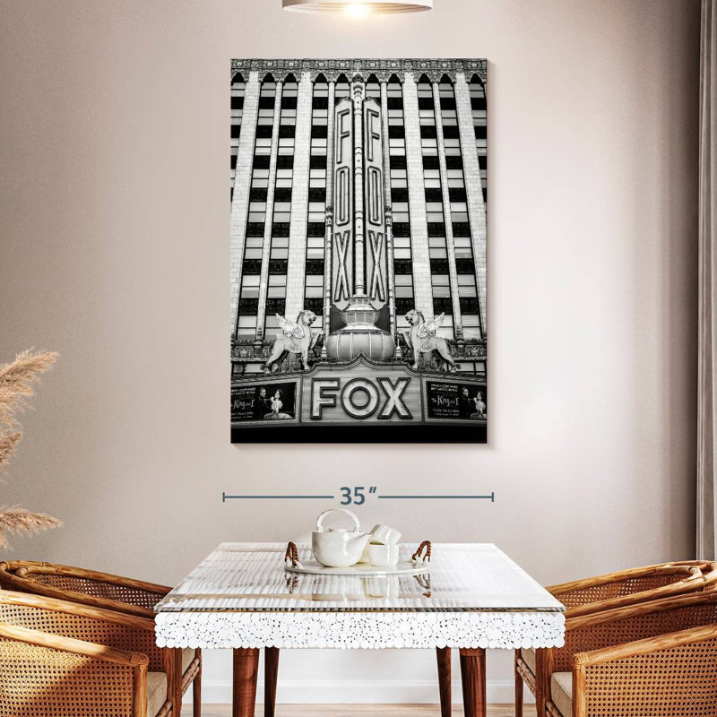 Aime Fox Theater, 51" H x 34" W