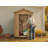 Outdoor Storage Wooden Tool Shed, Waterproof Outside Storage Cabinet with Shelves and Lockable Door