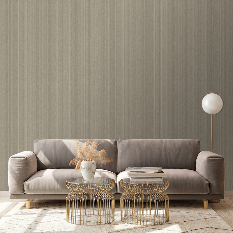 Rope Plain Texture Ash Grey Wallpaper, Gray