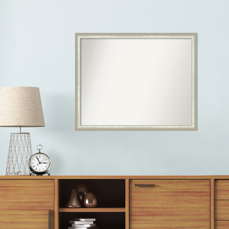 Miroir mural Hallard, 26,25 po x 38,25 po, Rectangle, Argent argent
