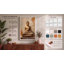 Seated Buddha in Stone Japandi - Wrapped Canvas-612966620-612966626