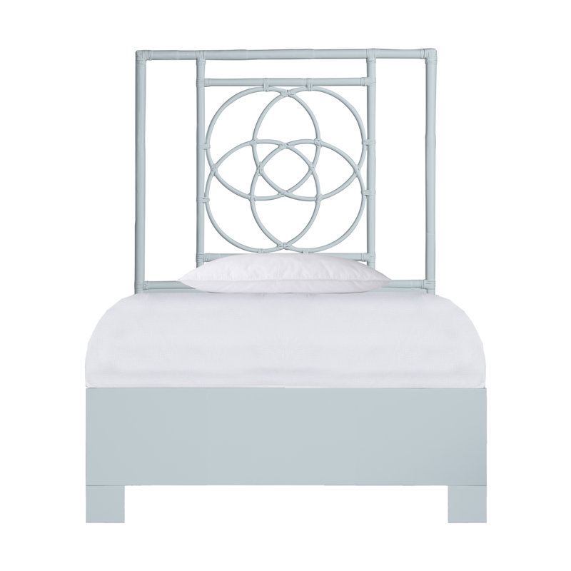 Lit plateforme Emilia, Simple TG, Bleu clair