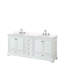 Meuble-lavabo double autoportant Deborah avec plateau en quartz-768792224-768792239