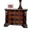 Table de chevet en pierre frittée de style traditionnel 1Pc avec port USB