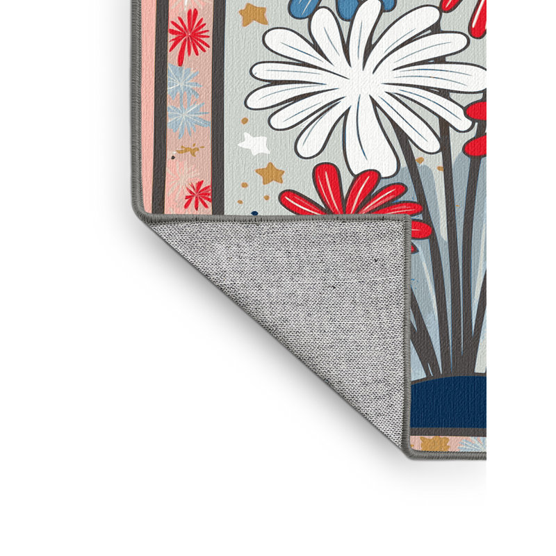 Tapis de fête des Fêtes Ginza Six, Rectangle 5 pi x 7 pi