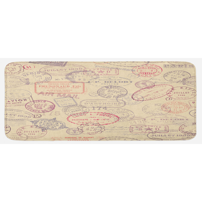 Eclectic Synthetic Kitchen Mat