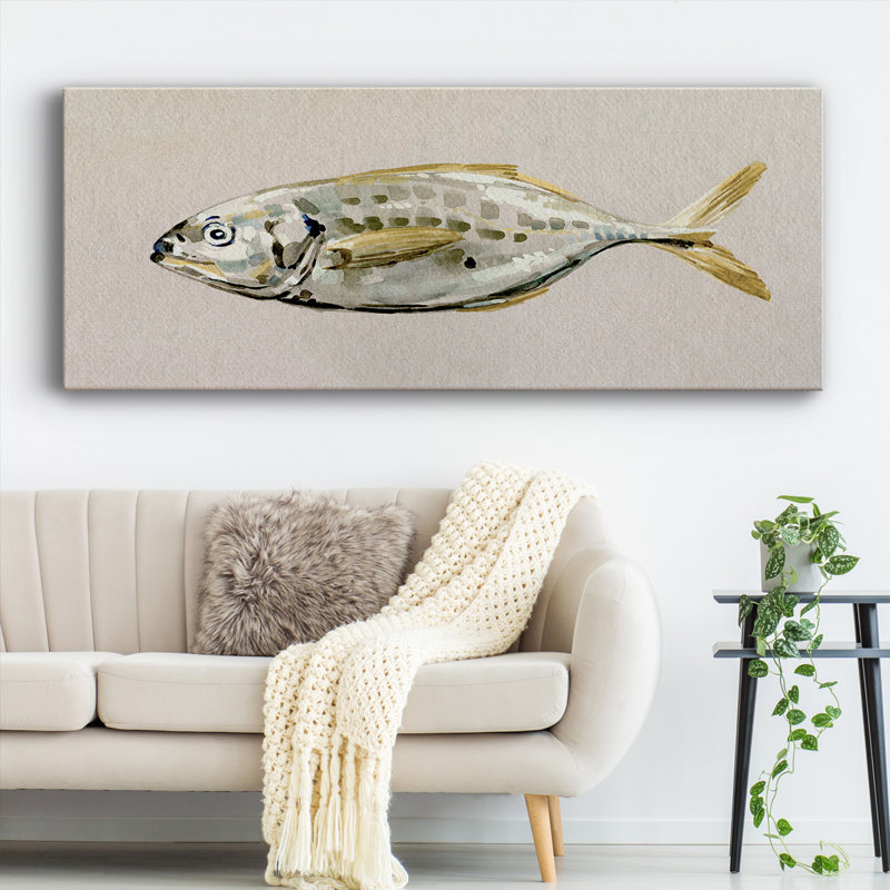 Étude de poisson frais II, H 20 po x l 50 po x P 1,5 po