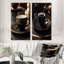 Black Coffee Espresso Eclipses - Ensemble de 2 décorations murales café-1815717521-1815717522