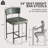 Modern Metal Frame Upholstered Faux Leather Dining Chair With Comfort Backrest-1419455416