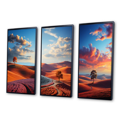«Landscape Colorful Horizons» - ensemble de 3 reproductions